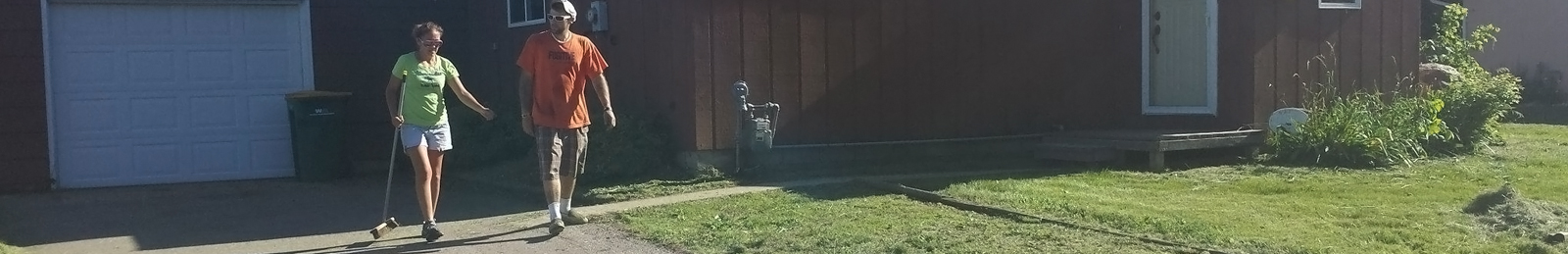 Joe's Lawn Care team at work on a Louisville property